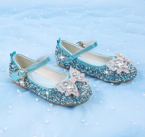 Little Girl's Adorable Sparkle Mary Jane Ballerina Flat Princess Cosplay Performance Party Wedding Dress Shoes3