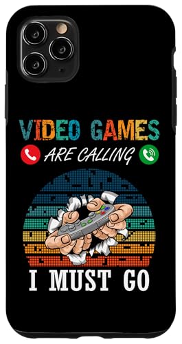Video Games Are Calling And I Must Go Funny Player �Q�[�}�[�{�[�C �X�}�z�P�[�X iPhone 11 Pro Max �p