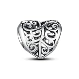 Family Tree of Life Heart Authentic 925 Sterling Silver Charm Bead Wonderful