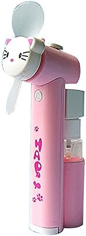 AMTopShow Best Cool Mist Humidifier Fan Air Cooler Battery Powered Super Long Lasting Hello Kitty Style