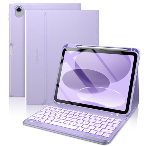 typecase Folio Keyboard Case for iPad 10th Gen / 11th Gen 7-color Backlit