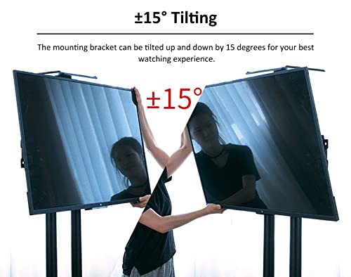 Soporte de TV móvil ajustable para pantallas de 32-65 pulg miniatura 3