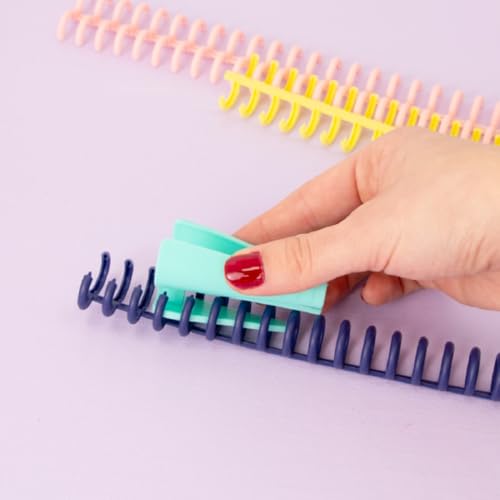 Craftelier - Werkzeug zum Öffnen und Schließen von Ringbindungen, Reißverschlussmechanismus für lose Blätter, Notizbücher und Schulbedarf, ideal für Büro, Zuhause und Klassenzimmer, Minzgrün
