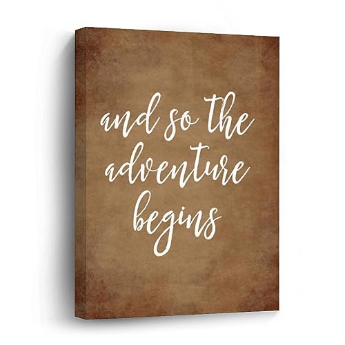 Impression sur toile aventure cadeau d'anniversaire idéal avec cadre bois