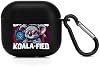 Funda para AirPods 4 2024 con diseño de koala certificado gamer pro, silicona suave, protectora con llavero, compatible con carga inalámbrica y por cable, luz LED visible, a prueba de rayones y anti-amarillamiento 2