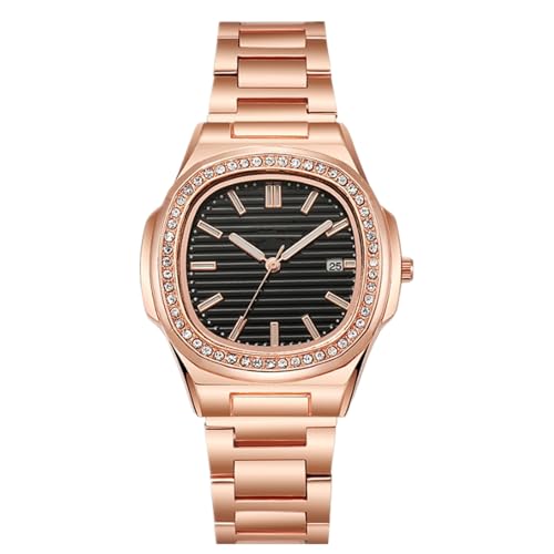 JOATVEE Mens Watch Analog Quartz Stainless Steel Date Watches Business Casual Business Watches for Men Women Luxury Style