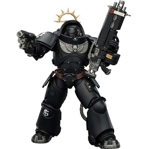 JOYTOY Warhammer 40K Space Marine 2 Game Edition Iron Hands Heavy Intercessor with Heavy Bolt Rifle and Bolt Pistol 1/18 Action FigurSammeln Und Zeigen Modell
