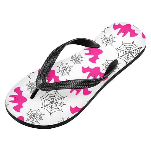 Burbuja Pink Bats Webs Flip Flops for Women Men, Soft Thong Sandals Rubber Slippers for Pool Beach Essentials2