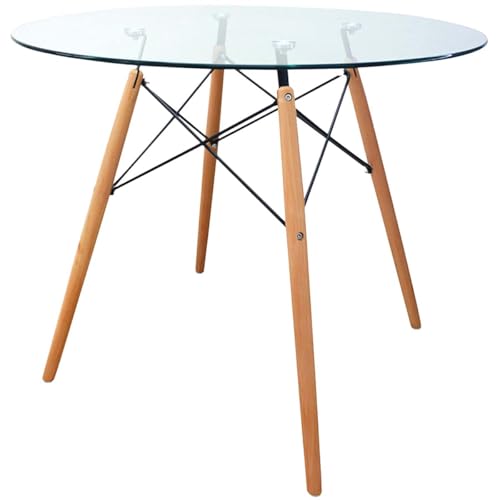 Opiniones y reviews de Comedor Redondo - los más vendidos. 43 KITUL Mesa Redonda Eames Minimalista Moderna Vintage Terrazas Restaurante Alta Calidad 80CM Diámetro
