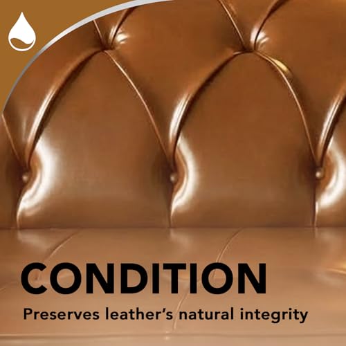 Weiman Leather Cleaner and Conditioner for Furniture - Cleans Conditions and Restores Leather Surfaces - UV Protectants Help Prevent Cracking or Fading of Leather Car Seats, Shoes, Purses
