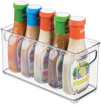 iDesign Fridge Organiser, Stackable Storage Container with Handles, Large BPA-free Clear Drawer Organizer for Kitchen, Fridge and Refrigerator, Practical Organization for Kitchen
