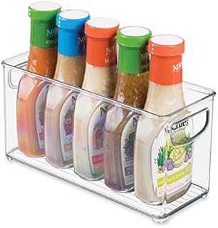 iDesign Fridge Organiser, Stackable Storage Container with Handles, Large BPA-free Clear Drawer Organizer for Kitchen, Fridge and Refrigerator, Practical Organization for Kitchen
