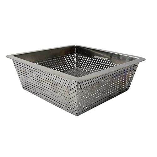 Colador para desagüe comercial de acero inoxidable 8.5in x 8.5in x 3in miniatura 3