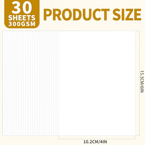 50 Sheets White Blank Cards - 4 X 6 Inches Index Cards Thick Card Stock Paper 110lb/300gsm Heavy Weight Cardstock for Wedding,Birthday,Invitation,Greeting Card UAP23B050 image 5