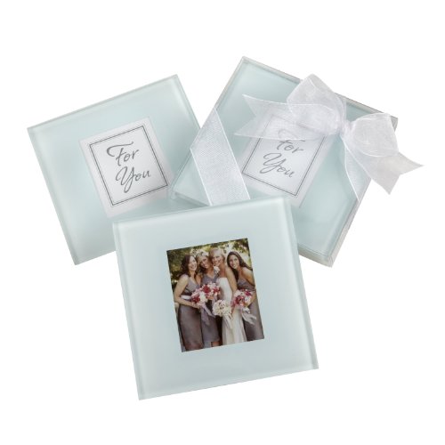 Forever Photo Frosted Glass Coasters