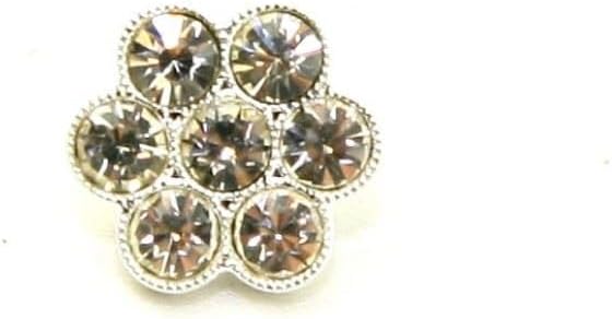 Crystal Heart Buttons Suitable for Dressmaking - Size 20mm - Sold in Packs of 50