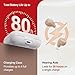 Hlisoundy Hearing Aids for Seniors - Rechargeable with 48+ Hour Battery & Charging Case. Enjoy Clear Sound with 2 Earbud Types (Comfort Fit & Feedback-Free). Auto On/Off for Ease