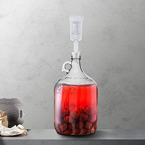 Brewland 6 Packs 3 Piece Airlocks For Fermenting With #6 Stoppers And Grommets, Air Lock Ferment For Beer Wine Making, Home Brew Bubble Airlock For Fermentation Carboy (6 Airlock+4 Bung+8 Grommet Set) #TOP6