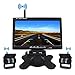 Kit telecamera di backup wireless Monitor LCD TFT da 7 pollici HD 2 x Segnale stabile Telecamere di backup impermeabili IP67 con 18 LED Visione notturna eccellente Inversione per camion RV Bus Van