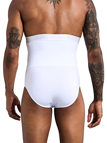 Men’s Tummy Control Briefs High Waist Shapewear Body Slimming Underwear Control Belly Girdle Abdomen Compression Shorts2
