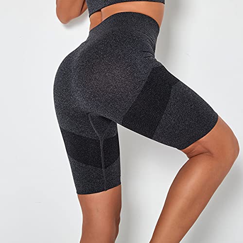 Damen Leggings Anti-Cellulite Yogahosen Stretch Hohe Taille Sportleggings, Blickdicht Damen Yoga Lange Leggings Slim Fit Fitnesshose Sporthosen Leggings Zum Laufen, Radfahren, Fitness,Schwarz,L Cover