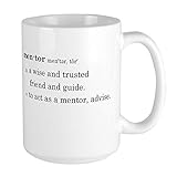CafePress Mentor Definition Large Mugs Coffee Mug, Large 15 oz. White Coffee Cup