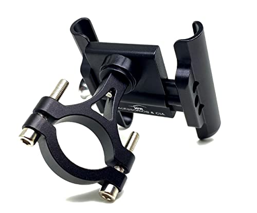 Suporte de Celular em Alumínio para Moto com Rotação 360º