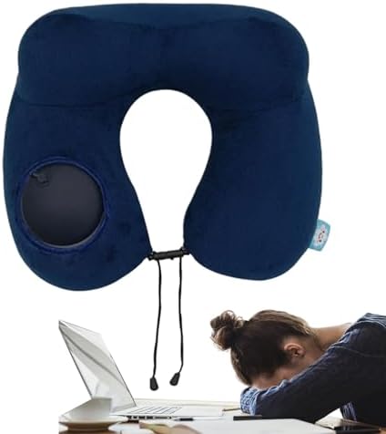 Inflatable Airplane Neck Pillow - Practical Travel Neck Pillow