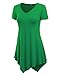 LL Womens Everyday V Neck Handkerchief Tunic - Made in USA