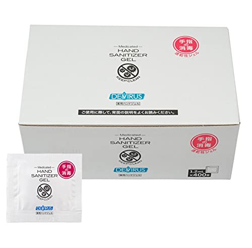 オキナ DEVIRUS 薬用 ハンドジェル 速乾 1.2ml パウチ 400入り 使い切りタイプ 指定医薬部外品