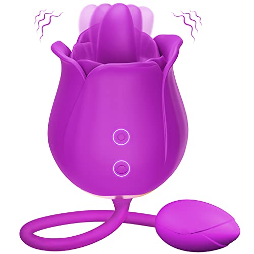 Rose Toy for Women Tongue Licking Vibrator with Vibrating Egg