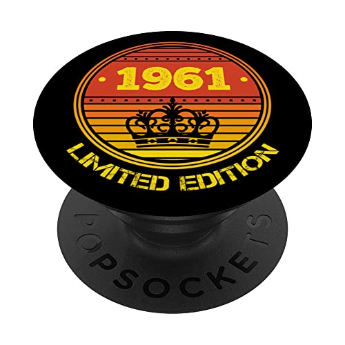 Vintage 1961 Pop Socket para teléfono retro divertido cumpleaños 1961 PopSockets PopGrip Intercambiable