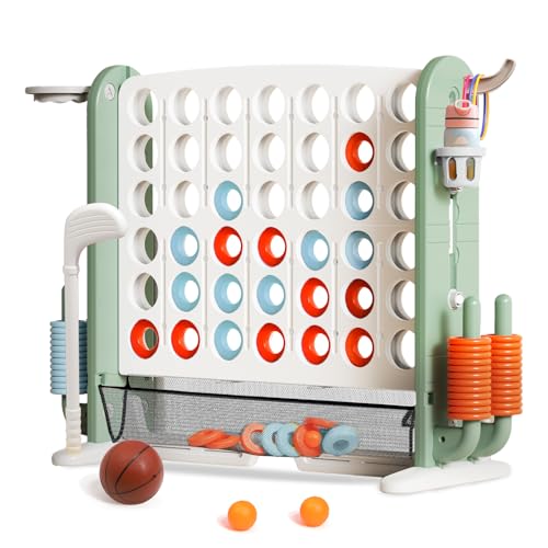 Giant 4 in a Row Connect Game with Mesh Fabric, Jumbo 4-to-Score Yard Games