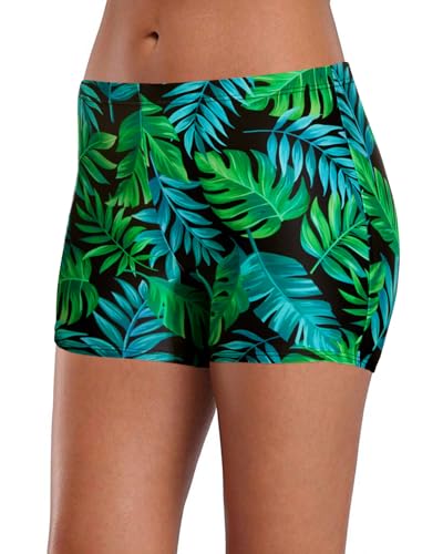 Image of Yonique Womens Swim Shorts Solid Tankini Bottoms Swimsuit Bottoms(Available in Plus)