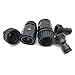 Plastic Garden Hose Connector Set Male and Female - Quick Release Connect Kit, Water Hose Thread Fitting Adapter Set, from Quick Connector to Standard 3/4'' Thread Connector (Black, 2 Sets / 10 Pc)