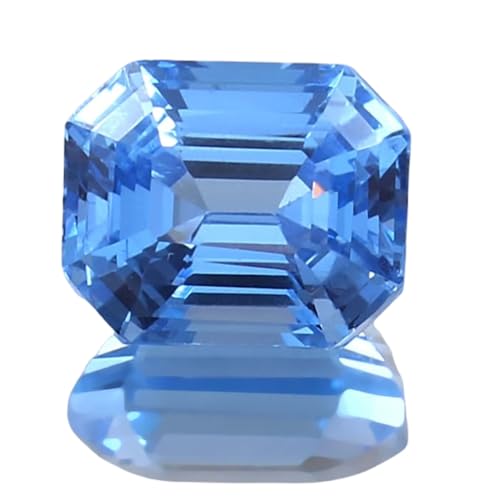 Spinelle bleu de Ceylan naturel Radiant 10,5x9,6 mm pierre gemme facettée