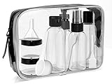 TODO EN UNO - Este bolso es adecuado para llevar de vacaciones todos los cosméticos limitado a 100ml. En la playa, también puede servir para el almacenamiento de sus objetos de valor, protegiendo del agua, el polvo y la arena.