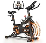 DMASUN Exercise Bike, Silent Magnetic Resistance Stationary Bike for Home with 330 LBS Capacity, Pedals with Anti-loosening Nuts, Indoor Bike with Digital Display