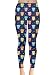 CowCow Womens Navy Tone colorful Owls Pattern Leggings, Navy - M