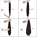 SEIKEA 24 Inch Clip in Ponytail Extension Wrap Around Long Wavy Curly Pony Tail Hair Fluffy Synthetic Hairpiece for Women - Dark Brown (Little Reddish)