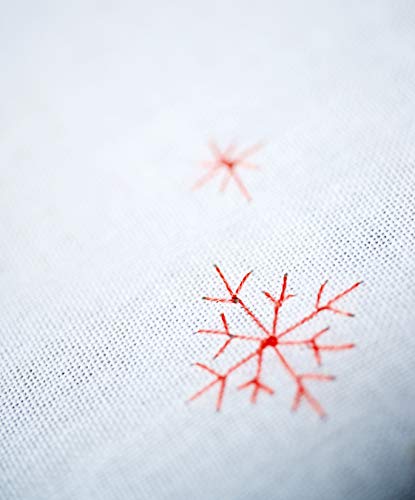 Image of Vervaco Cross Stitch Tablecloth Kit Christmas Gnomes 32 inch x 32 inch