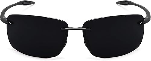 Miniatura 88 de JULI - Lentes de sol deportivos para hombres y mujeres, marco sin montura Tr90 para correr, pesca, golf, surf, conducción, MJ8009