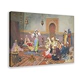 Póster orientalista de la música árabe árabe de Giulio Rosati, póster para dormitorio, decoración de pared, oficina, habitación, decoración estética, regalo