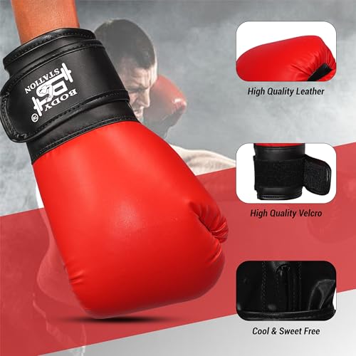 Image of Boxing Gloves - Training Gloves with Hook and Loop Velcro Closure for Long-Lasting Strength and Durability