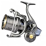 YQYQY スピニングリール 大物対応 海水遠投 全金属ボディ 20kgドラグ力 8+1BB 両ハンドル ショアキャスティング 投げ釣り サーフリール (8000LP 海釣り用リール) [並行輸入品]