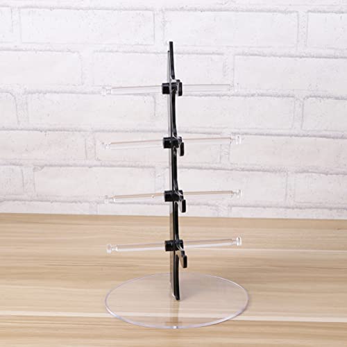 Zerodeko Acrylic Sunglasses Tree Stand Glass Display Holder Sunglass Organizer Case Eyeglasses Show Rack Retail Eyewear Showcase For Home Shop Black 4 Layers #TOP6