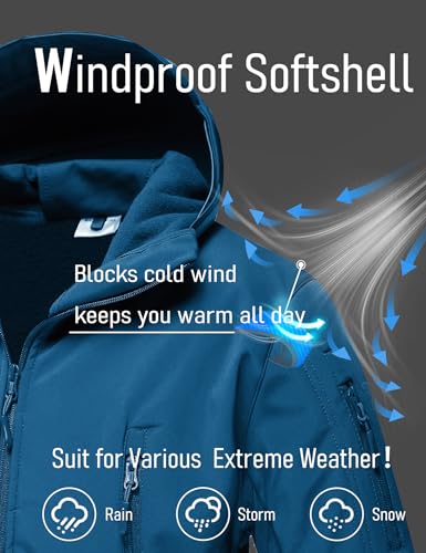 image for MAGCOMSEN Men's Jacket Tactical Performance Waterproof Softshell Jacke