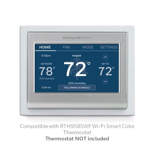 Honeywell Home THP2400A1027W/U Coverplate assembly for Prestige® 2-Wire IAQ Thermostat, White - image 5