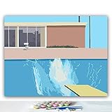 Piscina Buceo Diy Pintura Al Óleo Digital Animal Planta Foto Decoración Del Hogar Mural Regalo Diy Especial Para Navidad Amigos Y Familiares