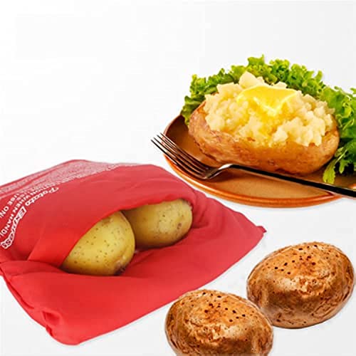 KDDOM 2 PCS Microwave Potato Bags,Reusable Baked Potato Pouch,Making Express and Delicious Potatoes in Just 4 Min